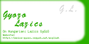 gyozo lazics business card