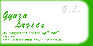 gyozo lazics business card